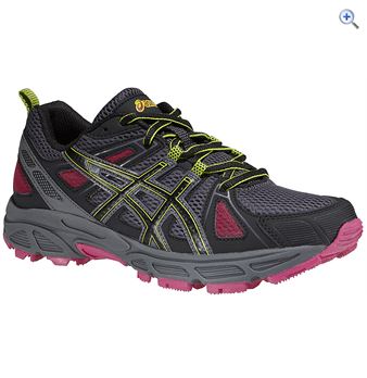 Asics Gel Trail Tambora 4 Women's Running Shoes - Size: 5 - Colour: CHAR-BLACK-LIME